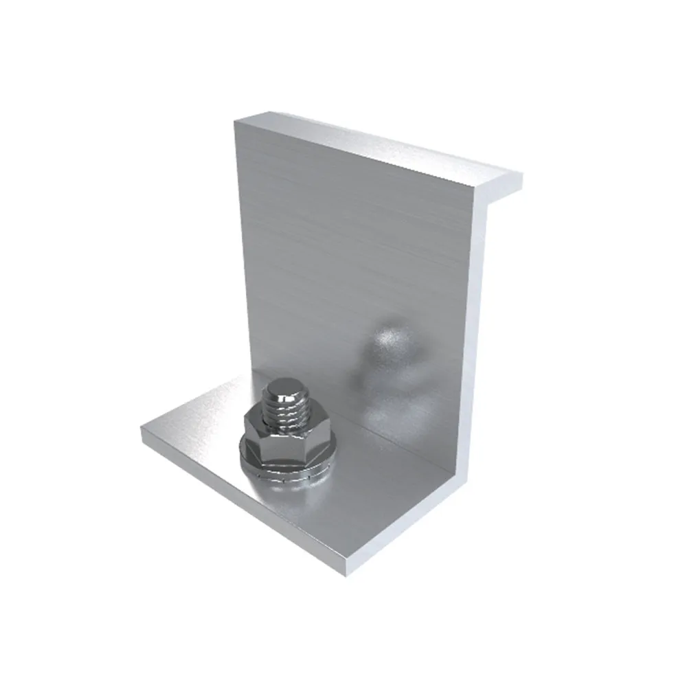 Fast-Rack - End Clamp Assembly for 35mm Frames | Circuit Solar Fast-Rack Mill Finish End Clamp Assembly, a durable and reliable component designed for securely fastening the ends of solar panels to mounting rails, providing a clean and professional finish for solar installations.