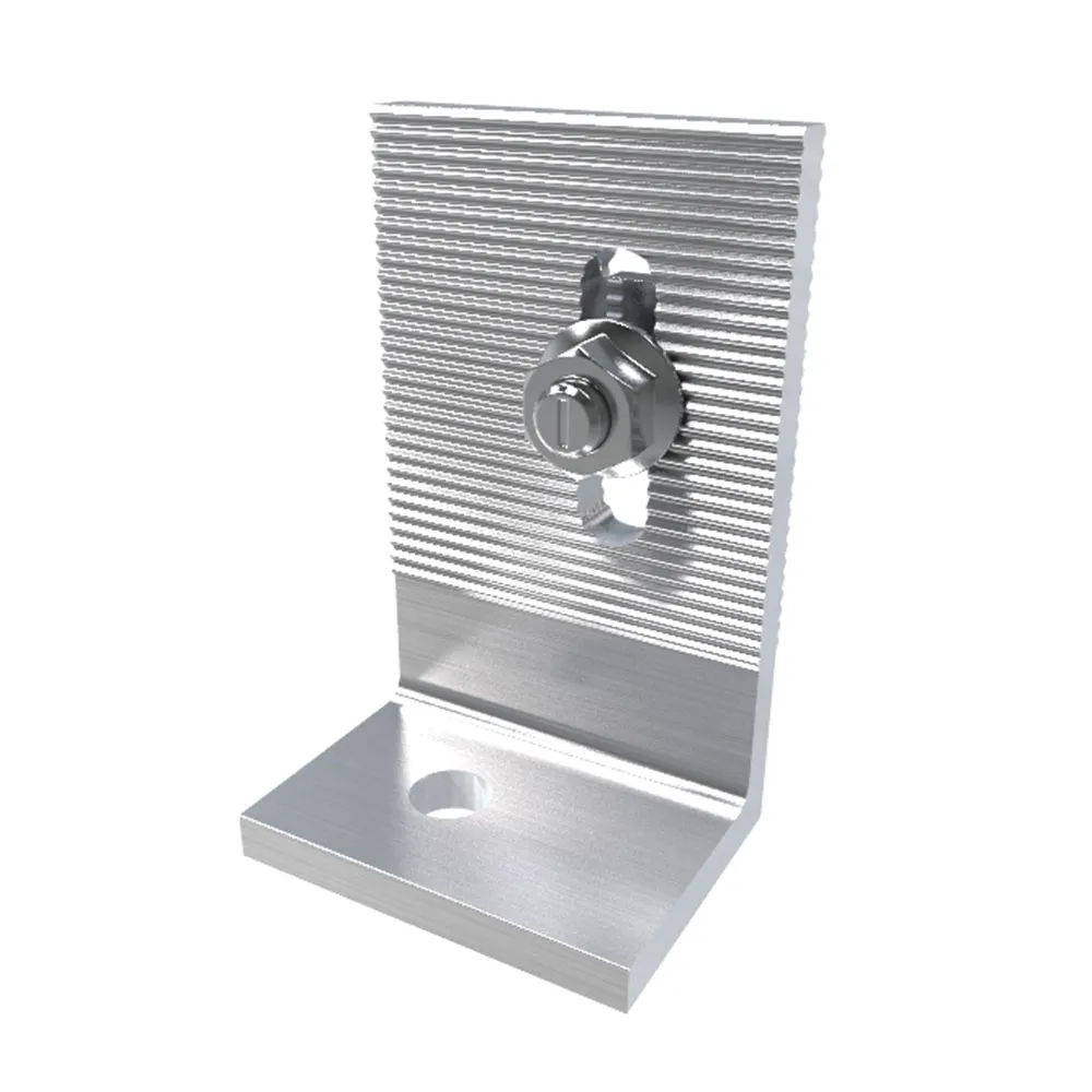 Fast-Rack - L-Foot with Offset Mounting Hole - FR-FOOT-ROS-KIT | Circuit Solar Fast-Rack L-Foot with Offset Mounting Hole (FR-FOOT-ROS-KIT), a durable and versatile mounting component designed for secure attachment of solar panels to various surfaces, featuring an offset mounting hole for flexible installation options.