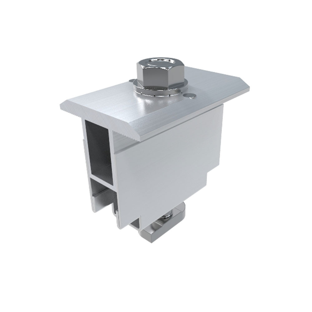 Fast-Rack - Mill Finish Adjustable Mid Clamp - FR-MIGS-35-40 | Circuit Solar Fast-Rack Mill Finish Adjustable Mid Clamp, a robust and versatile clamp designed for securing solar panels to mounting rails, providing adjustable and reliable fastening for efficient solar installations.