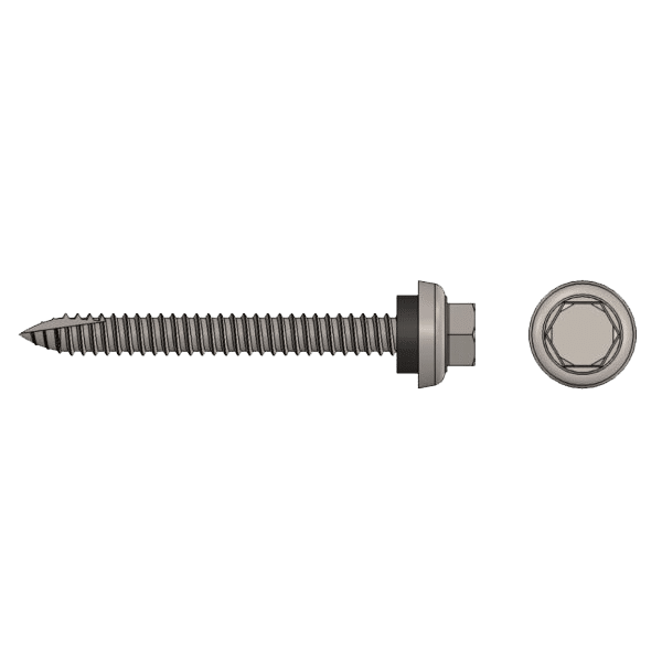 S-5! - 14 x 2.5" Metal to Wood Screw | Circuit Solar S-5! 14 x 2.5” Metal to Wood Screw, a durable and reliable fastener designed for securing metal components to wood structures, providing strong and long-lasting connections for various applications.