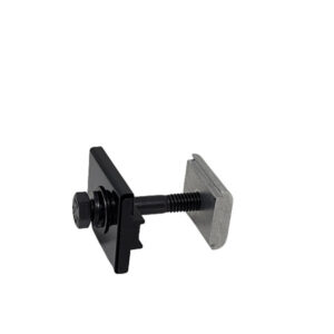 Kinetic Solar - Mid Clamp 30-46mm Black Anodized with mill serrated nuts | Circuit Solar