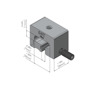 S-5-T™ Mini Clamp | Circuit Solar S-5! T Mini Clamp, a compact and durable clamp designed for securely attaching solar panels and other components to standing seam metal roofs, ensuring stability and ease of installation.