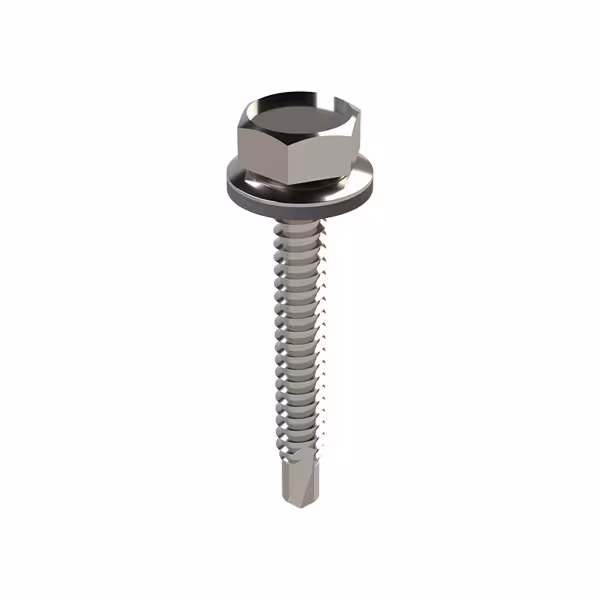Kinetic Solar - 1/4" x 2.0" Self Drilling Screw with EPDM Neoprene Washer (1/2" Drive) | Circuit Solar Kinetic Solar - 1/4" x 2.0" Self Drilling Screw with EPDM Neoprene Washer (1/2" Drive) | Circuit Solar