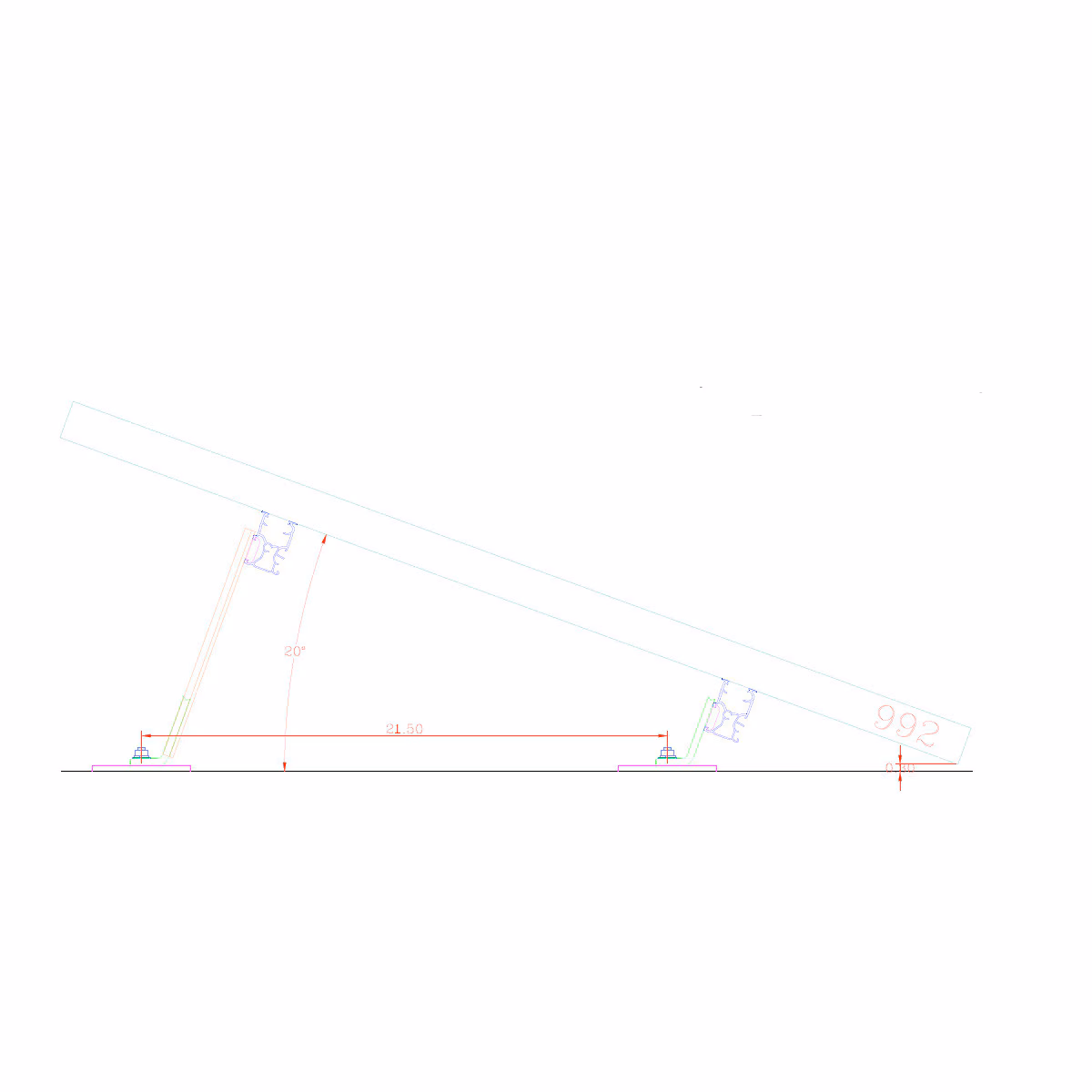 Kinetic Solar - 10 Degree Landscape Kit for 60 & 72 Cell Modules | Circuit Solar Kinetic Solar - 10 Degree Landscape Kit for 60 & 72 Cell Modules | Circuit Solar