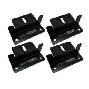 Circuit Solar – Aluminum Solar Panel Z Brackets - Black | Circuit Solar
