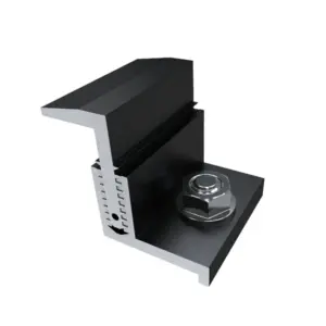 Fast-Rack - End Clamp Assembly Universal 35-50MM BLK | Circuit Solar