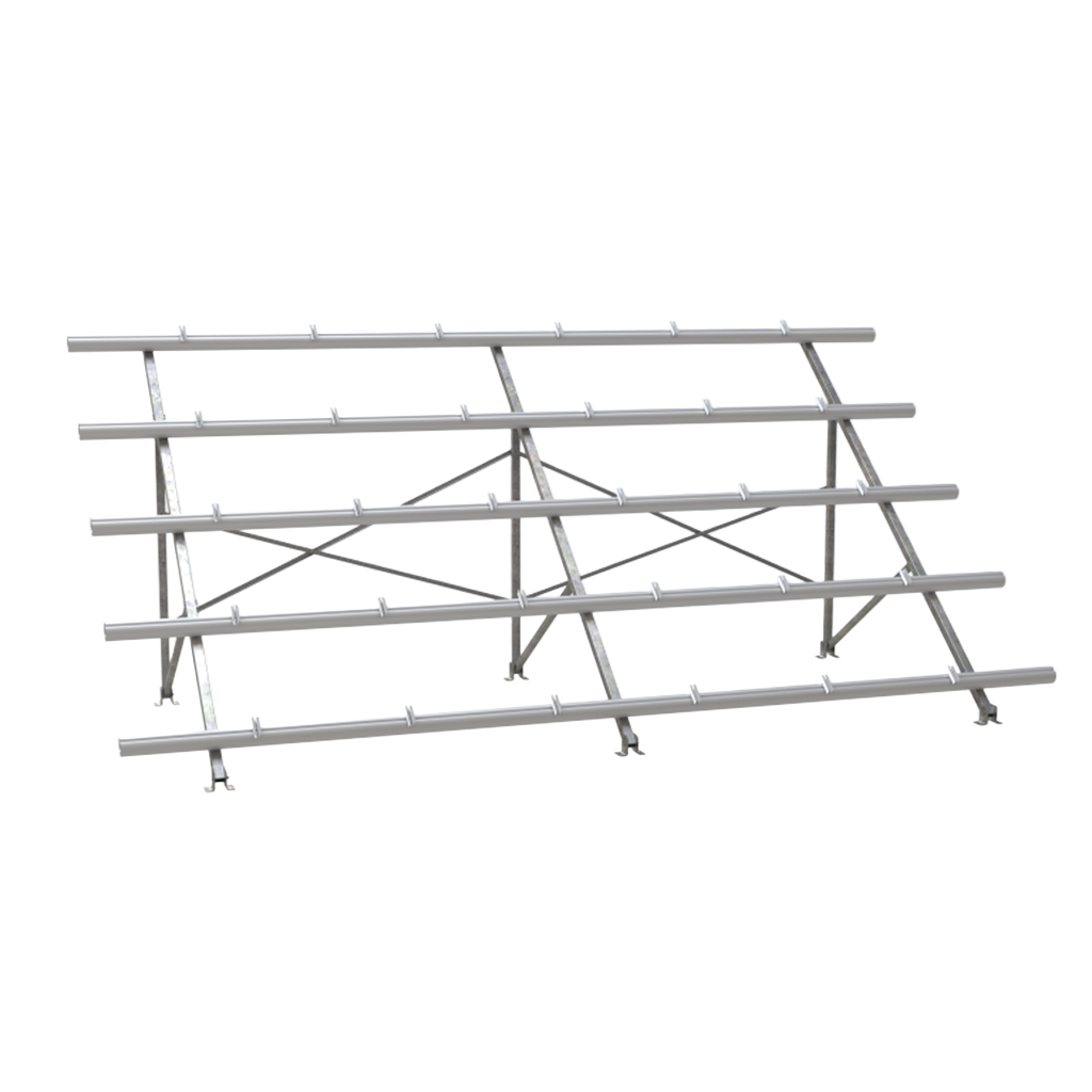 Kinetic Solar – 10 Module Static Angle Ground Mount [40°] Portrait | Circuit Solar
