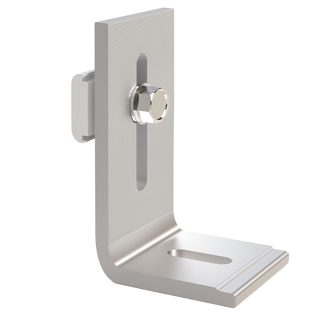 Kinetic Solar - 3" L-Bracket Kit with 3/8" Holes incl. K-Nut | Circuit Solar